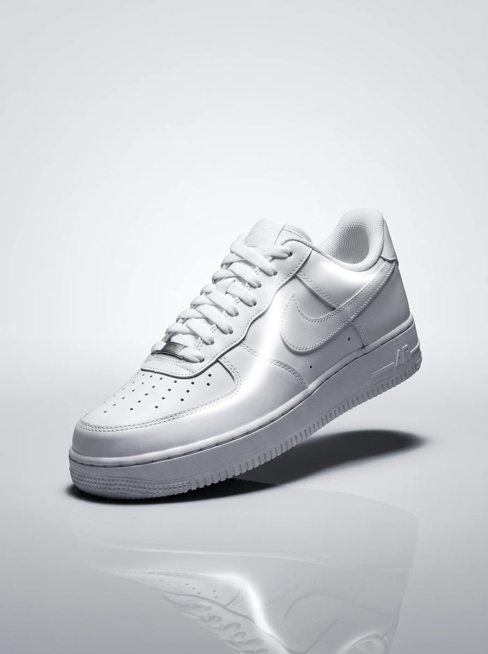RESET step 4 — back to day one, glossy clean sneaker